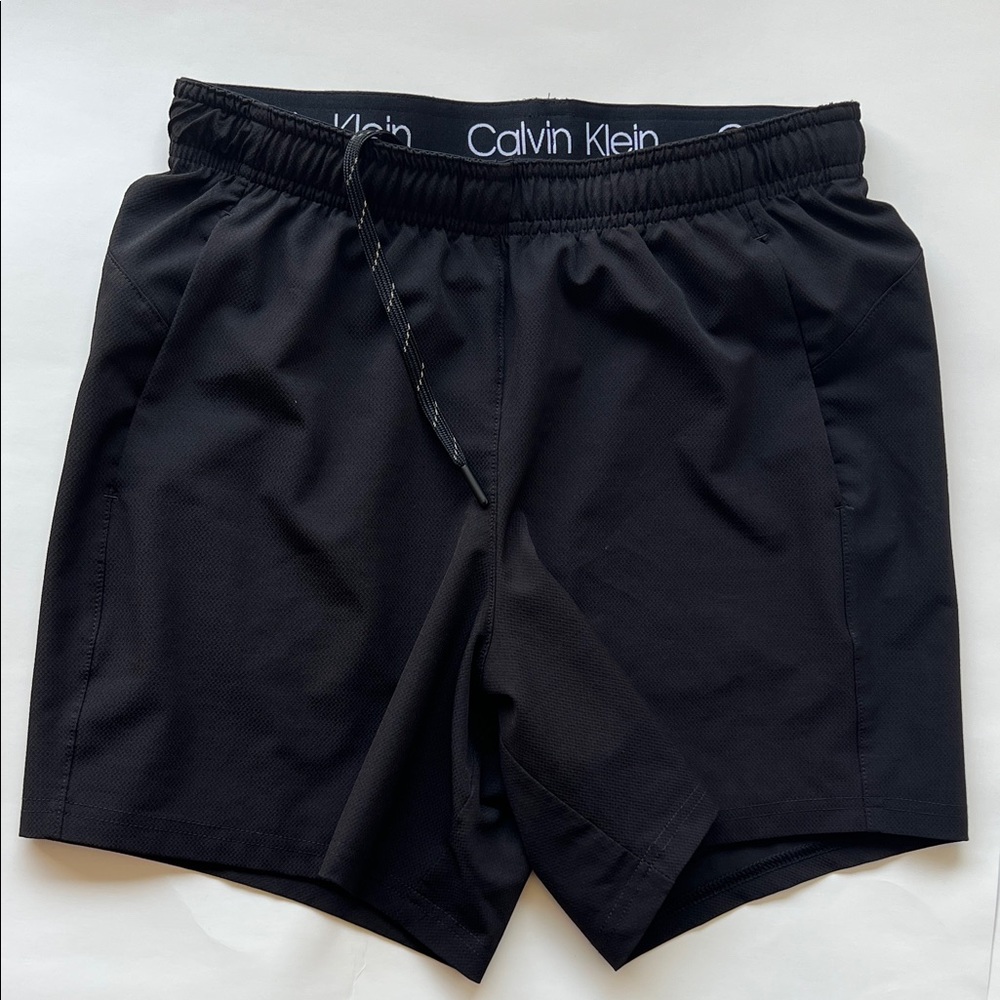 Calvin Klein Men's Black Modern Sport Woven Shorts Size XS